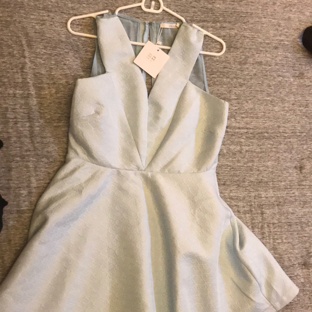 NWT FRNCH Lucy Paris light blue cocktail dress